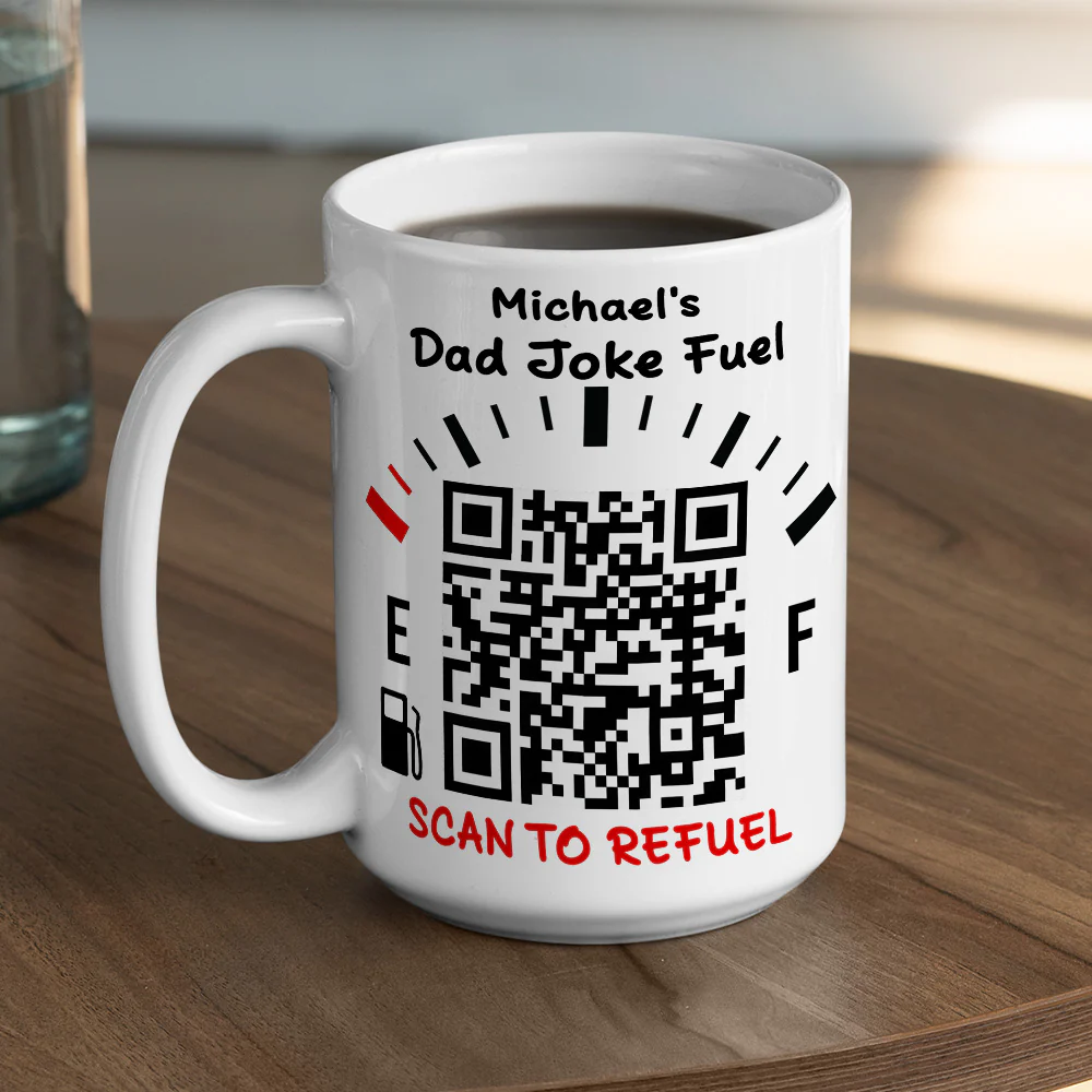 Dad Joke Fuel - Personalized Custom Coffee Mug - Image 8
