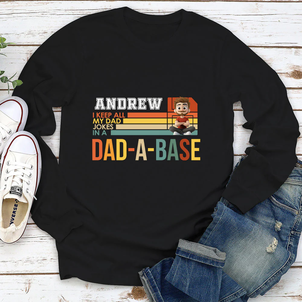 Dad Jokes On File - Personalized Custom Shirt - Image 4