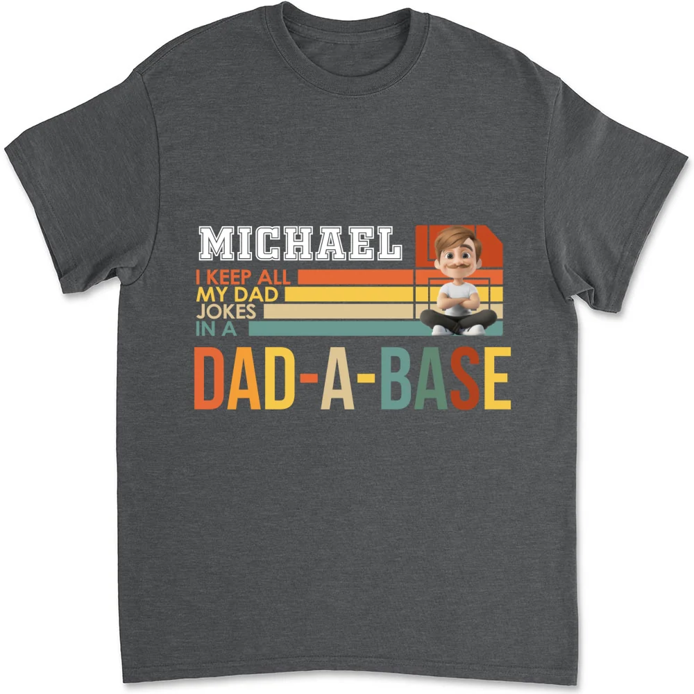 Dad Jokes On File - Personalized Custom Shirt - Image 7