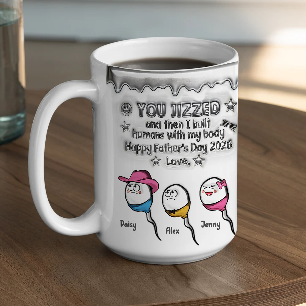 Dad Life Begins - Personalized Custom 3D Inflated Effect Mug - Image 6