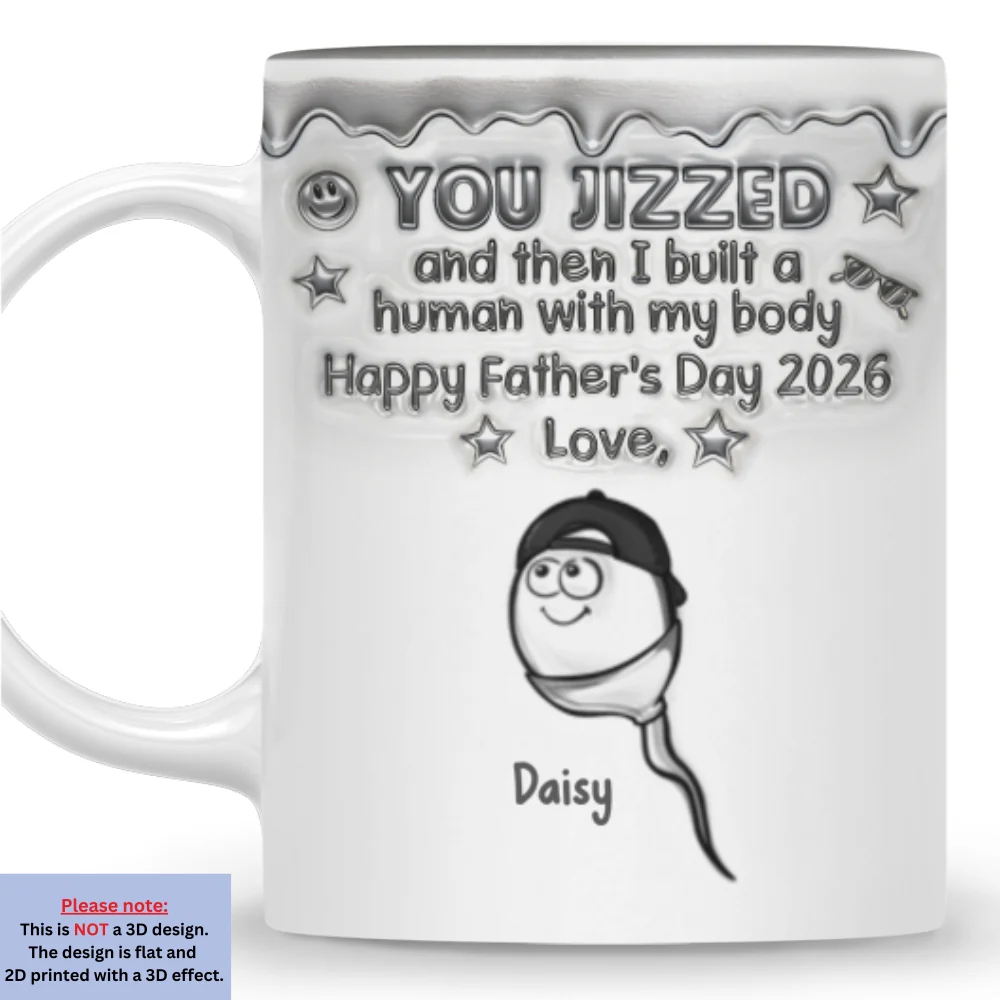 Dad Life Begins - Personalized Custom 3D Inflated Effect Mug - Image 8