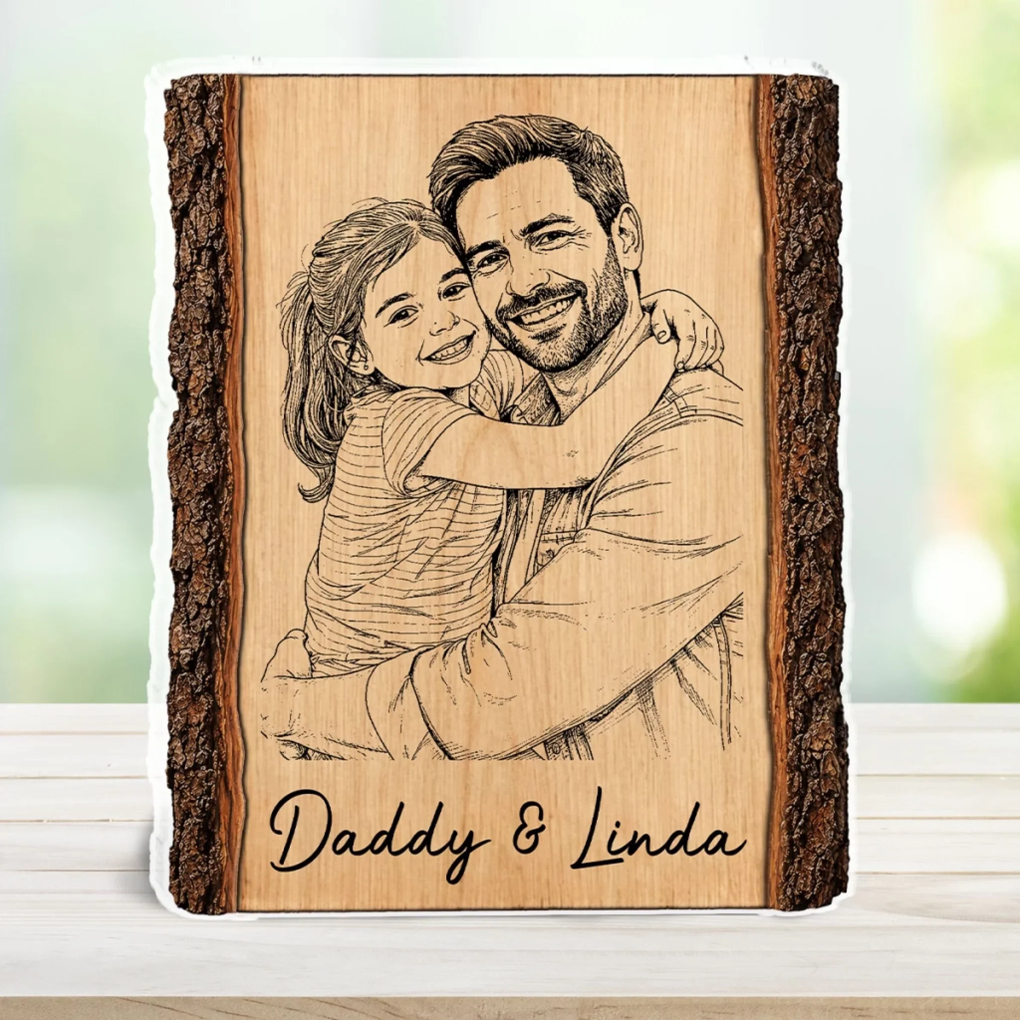 Dad Makes Hearts Happy - Personalized Custom Acrylic Plaque