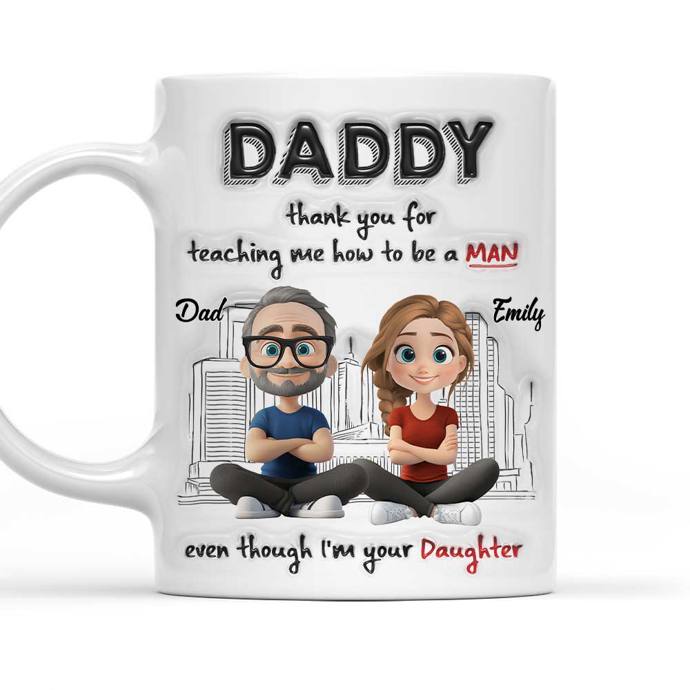 Dad My Greatest Teacher - Personalized Custom 3D Inflated Effect Mug
