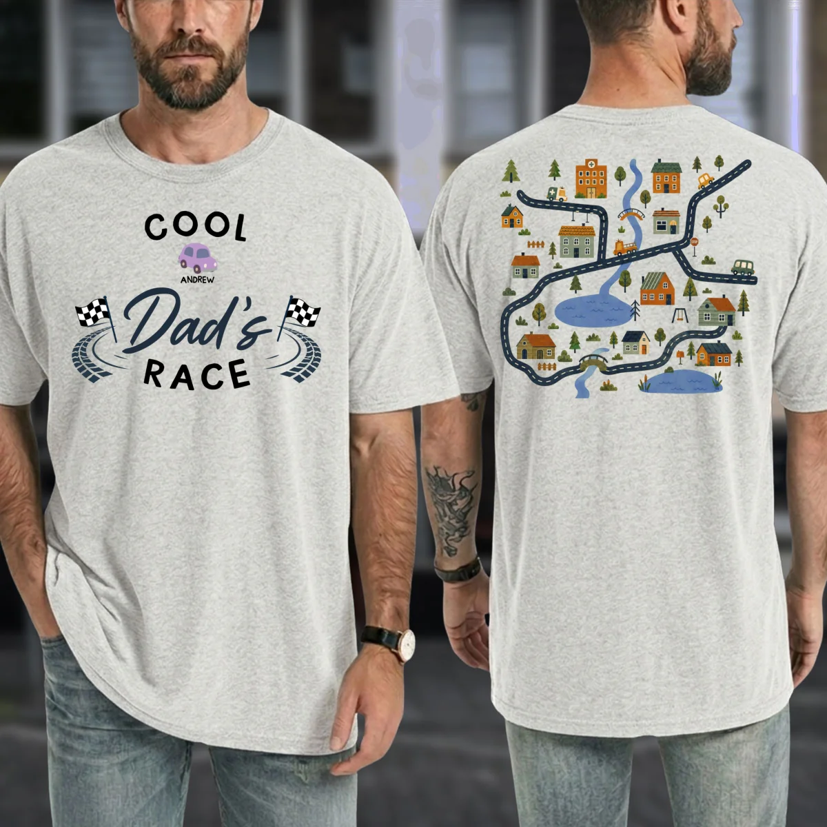 Dad Race - Personalized Custom Shirt - Image 10