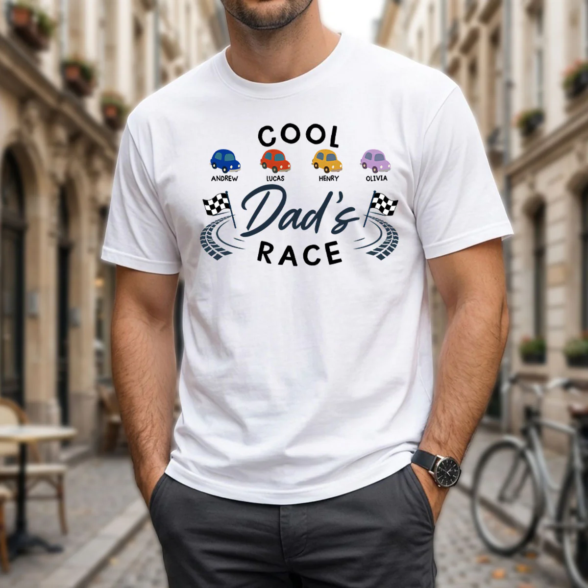 Dad Race - Personalized Custom Shirt - Image 2