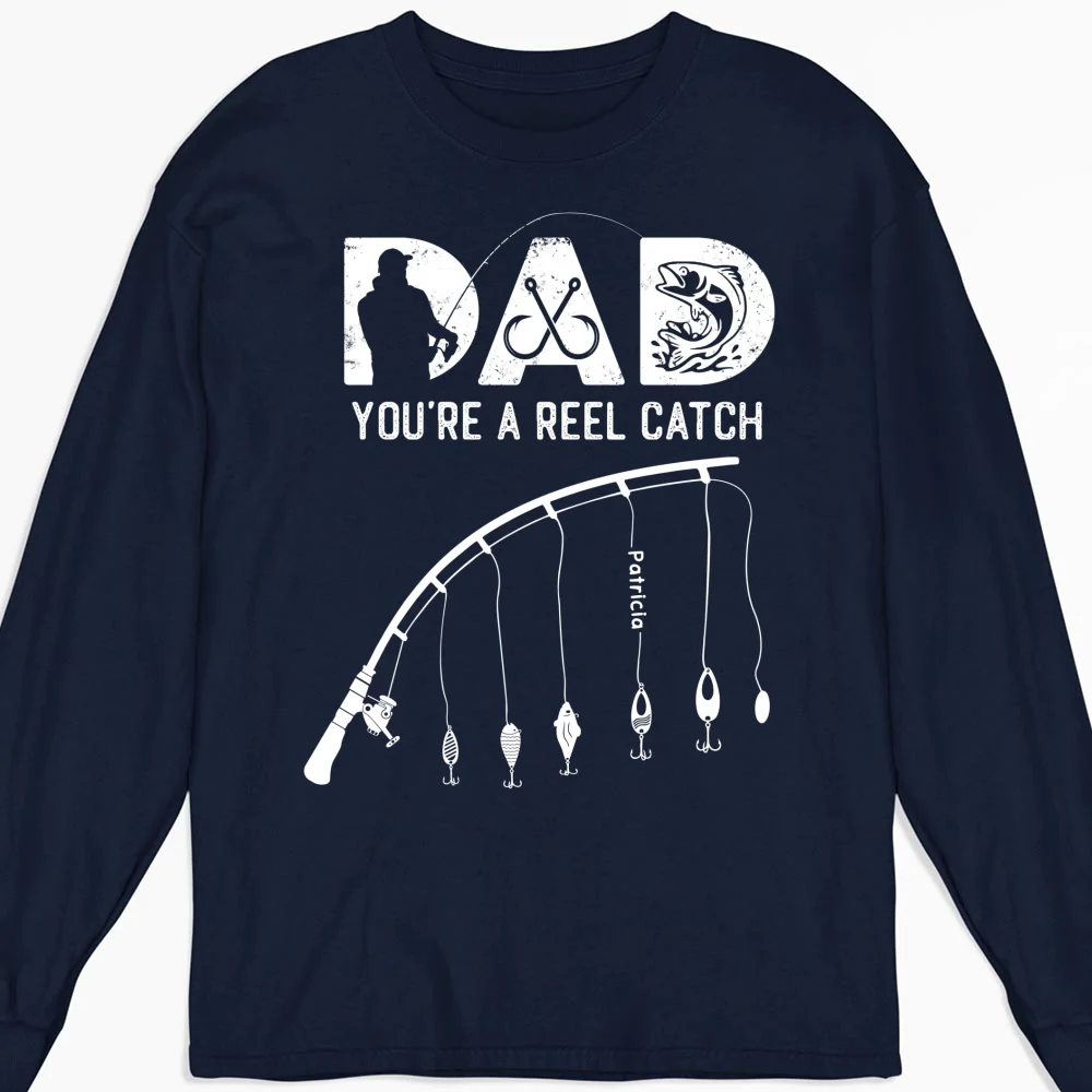 Dad Reel Catch - Personalized Custom Shirt - Image 11