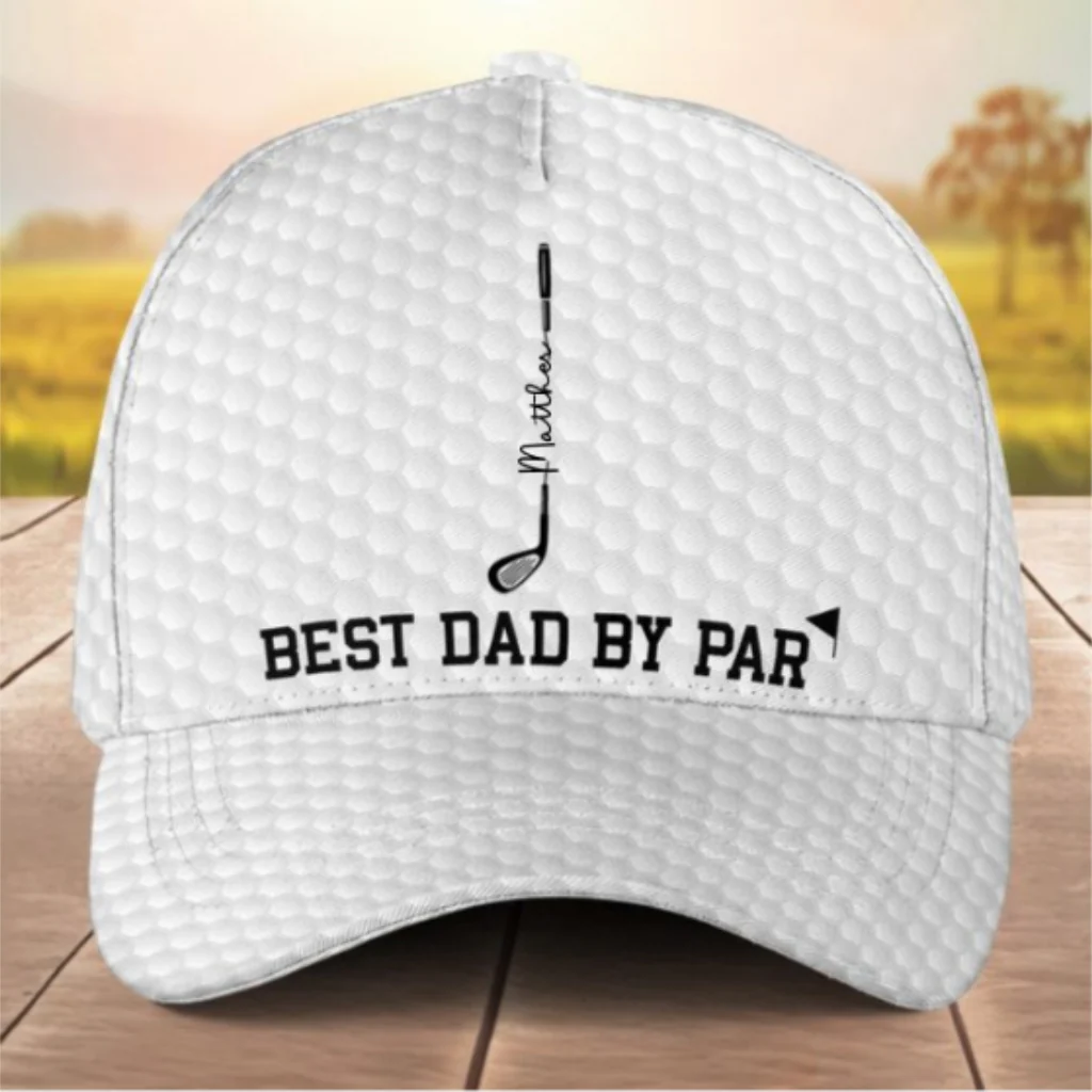 Dad Swings Like Pro - Personalized Classic Cap - Image 6