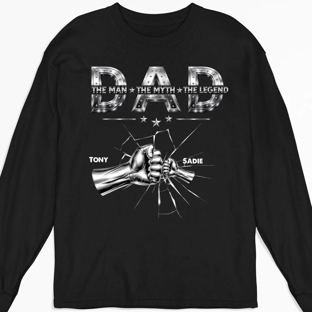 Dad The Man The Legend - Personalized Custom Shirt - Image 10