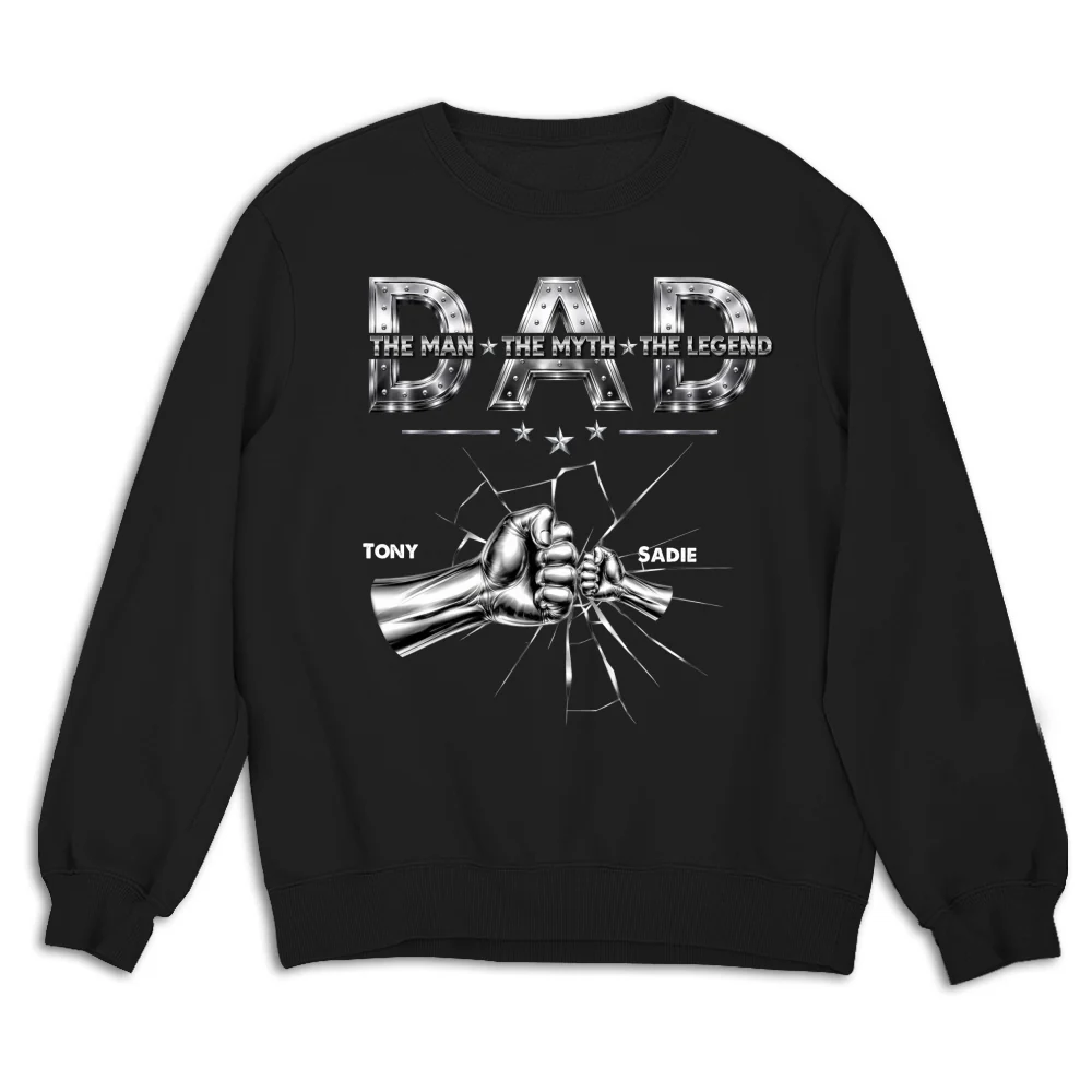 Dad The Man The Legend - Personalized Custom Shirt - Image 13