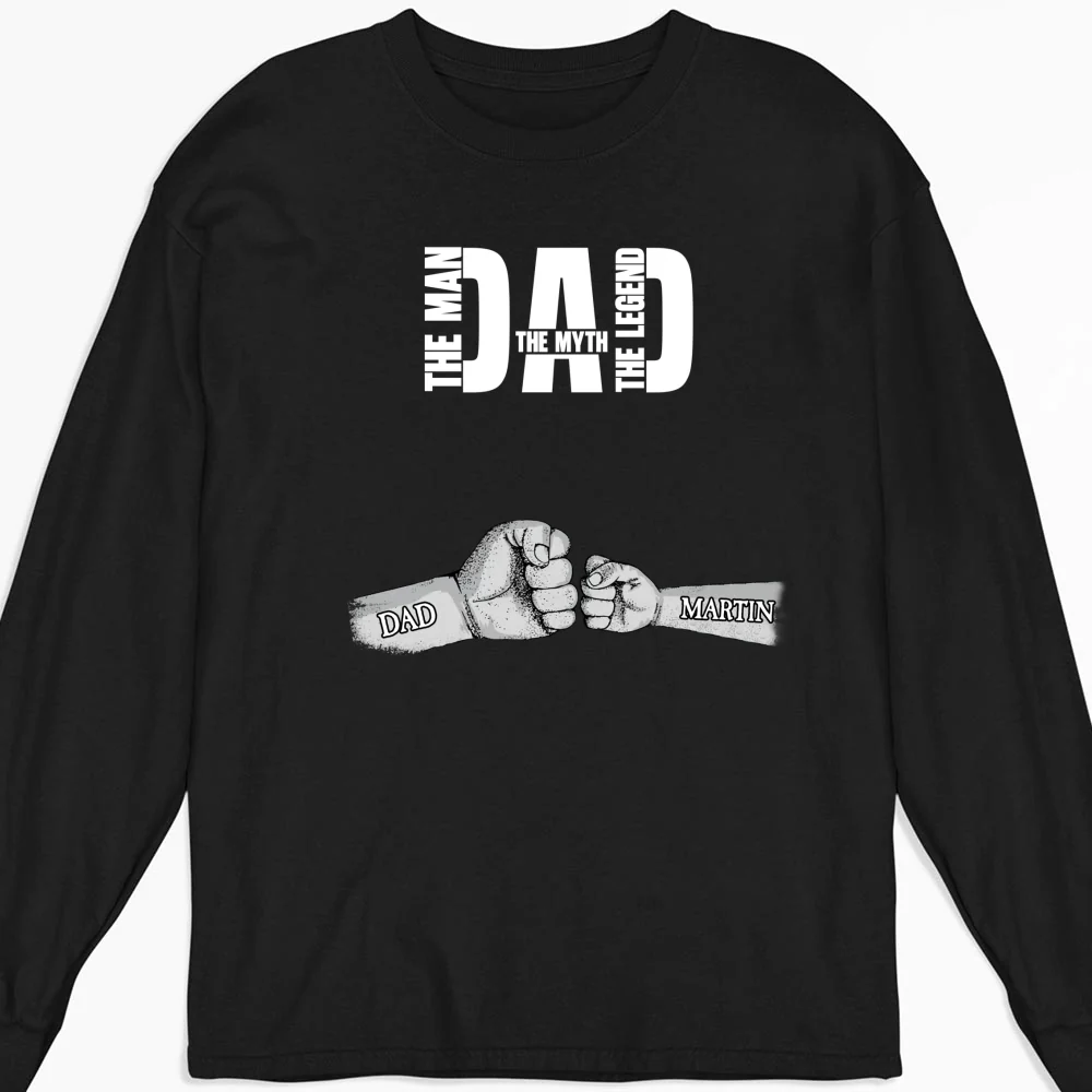 Dad The Man The Myth The Legend - Personalized Custom Shirt - Image 10