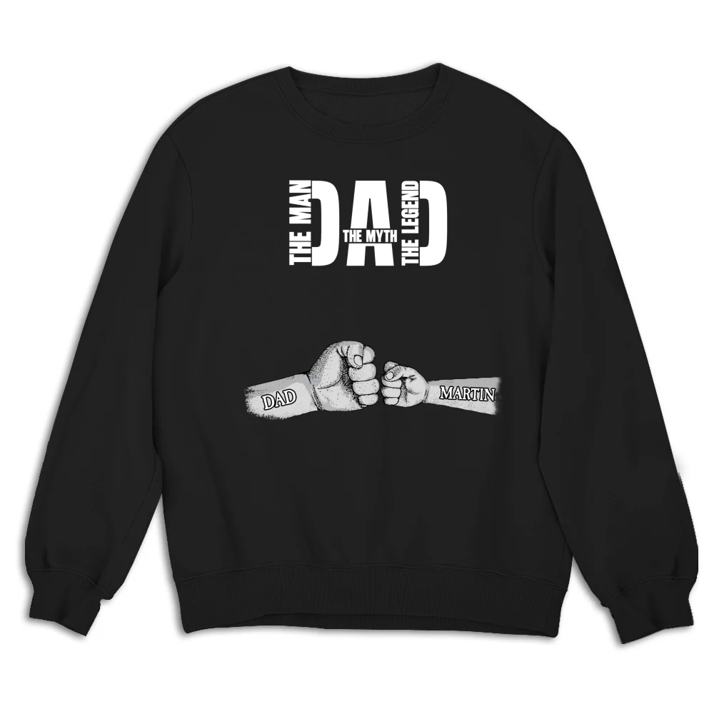 Dad The Man The Myth The Legend - Personalized Custom Shirt - Image 13