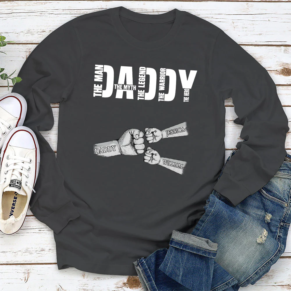 Dad The Man The Myth The Legend - Personalized Custom Shirt - Image 4