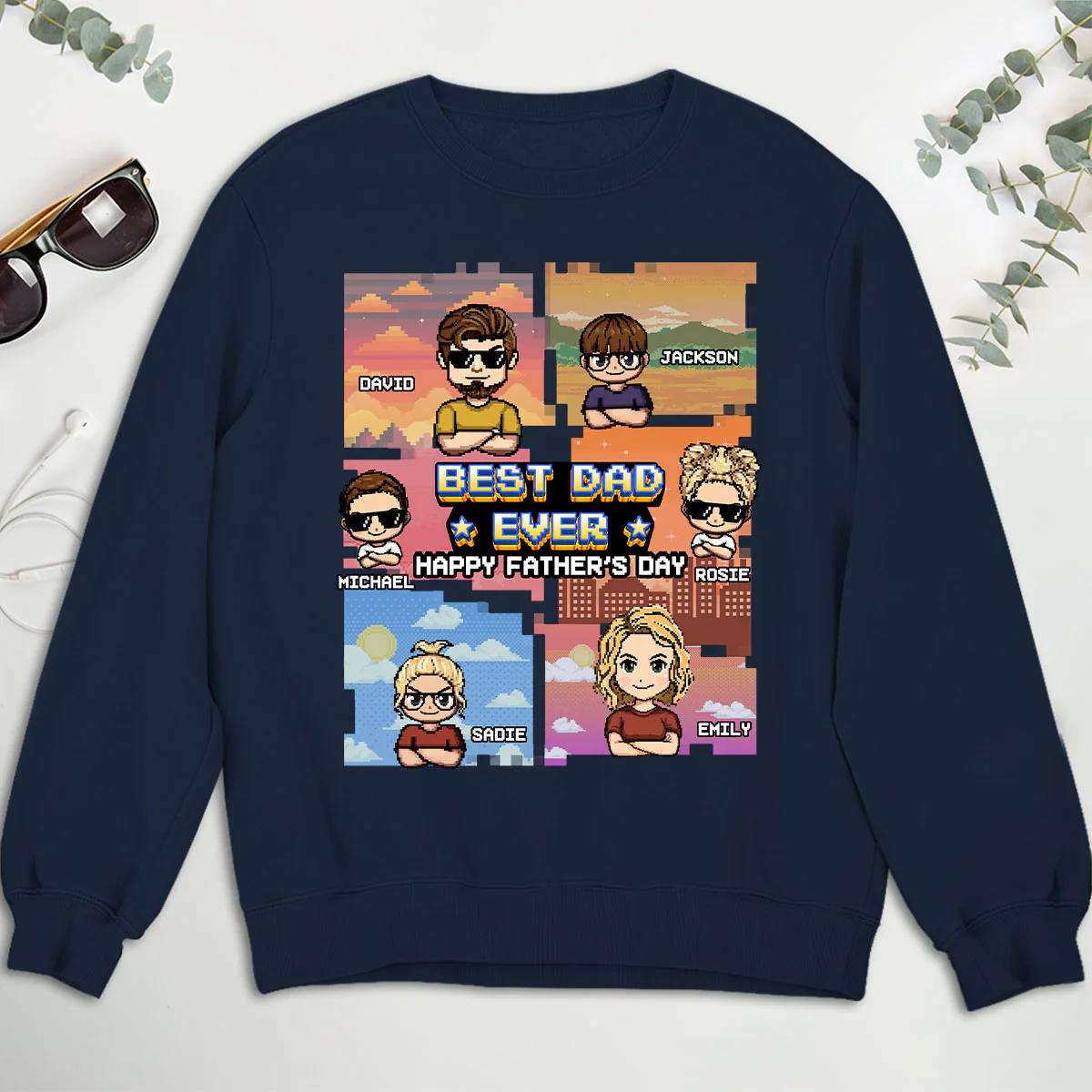 Dad Unlocked Legendary Status Achieved - Personalized Custom Shirt - Image 4