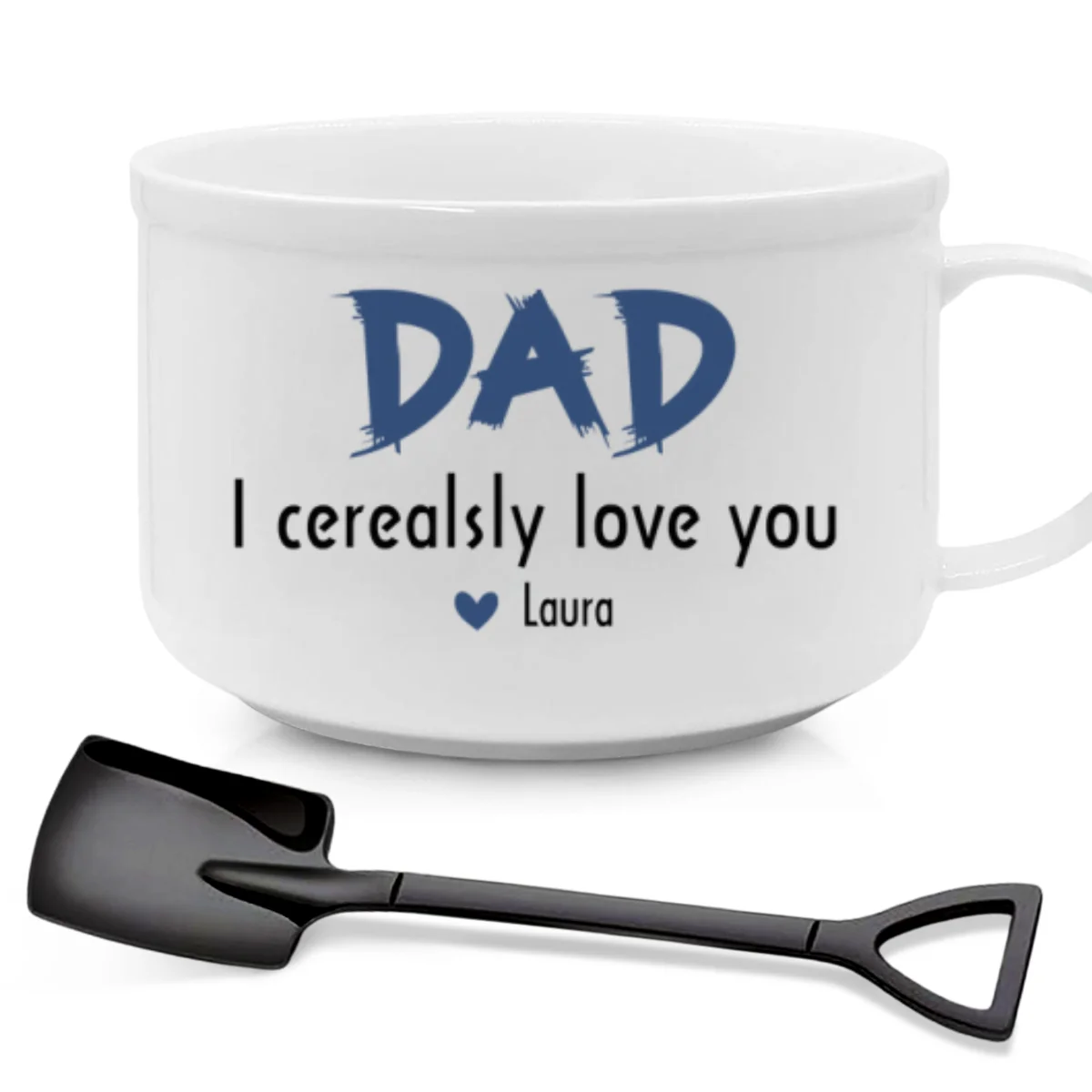 Dad We Cerealsly Love You - Personalized Custom Ceramic Bowl - Image 7