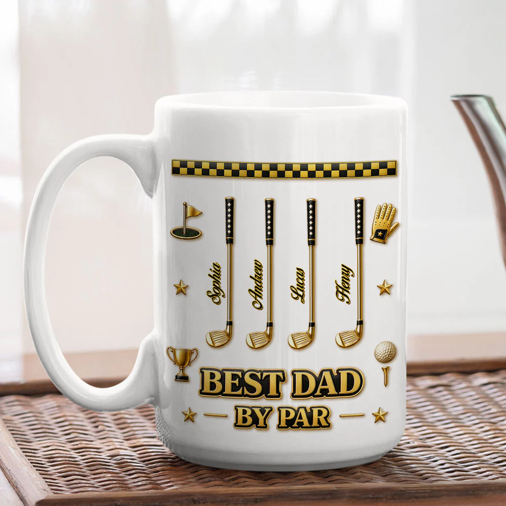 Dad You Are A Hole In One - Personalized Custom 3D Effect Mug - Image 4