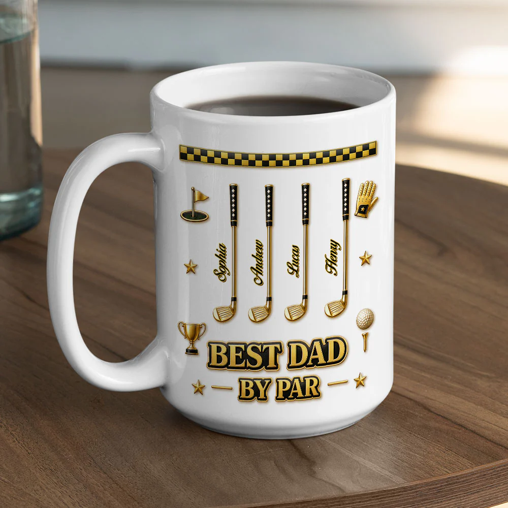 Dad You Are A Hole In One - Personalized Custom 3D Effect Mug - Image 5