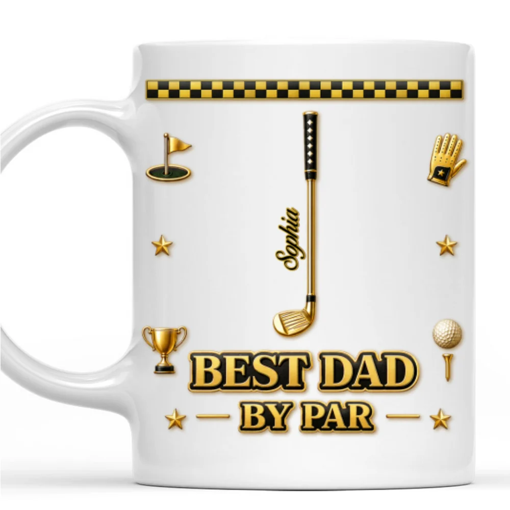 Dad You Are A Hole In One - Personalized Custom 3D Effect Mug - Image 7