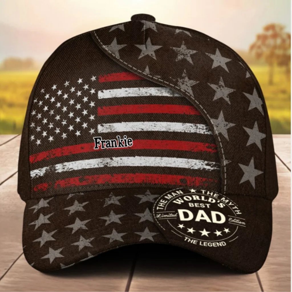Dad You Are The Myth The Legend - Personalized Custom Classic Cap - Image 7