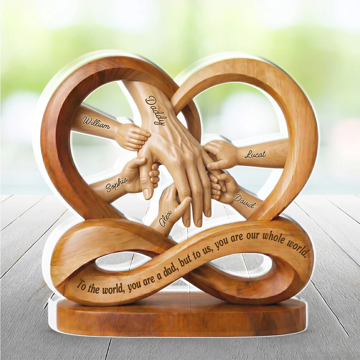 Dad You Mean Everything - Personalized Custom Acrylic Plaque - Image 5