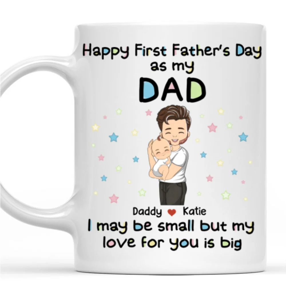 Daddy And Kid - Personalized Custom Coffee Mug - Image 7