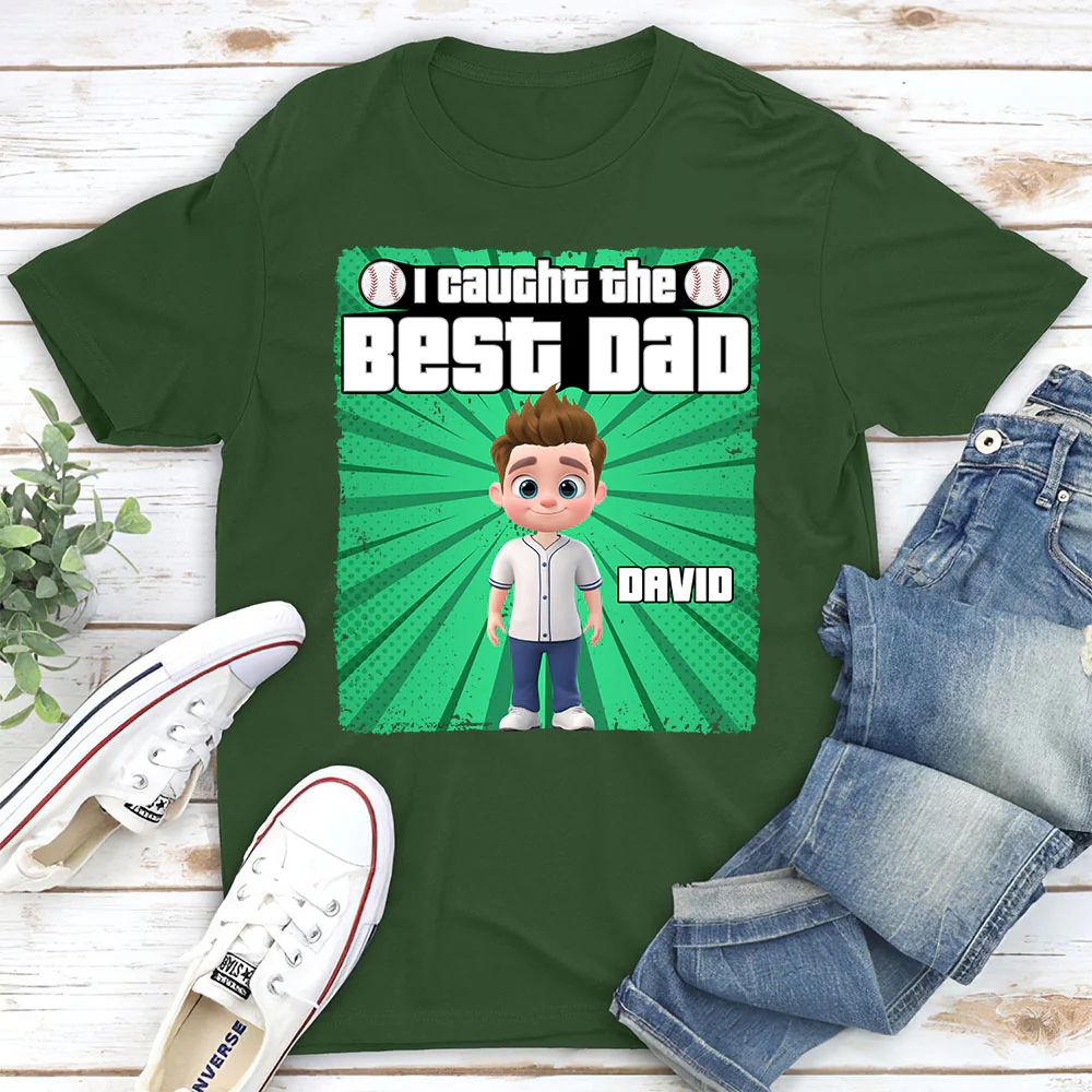 Daddy Baseball Buddy - Personalized Custom Shirt - Image 2