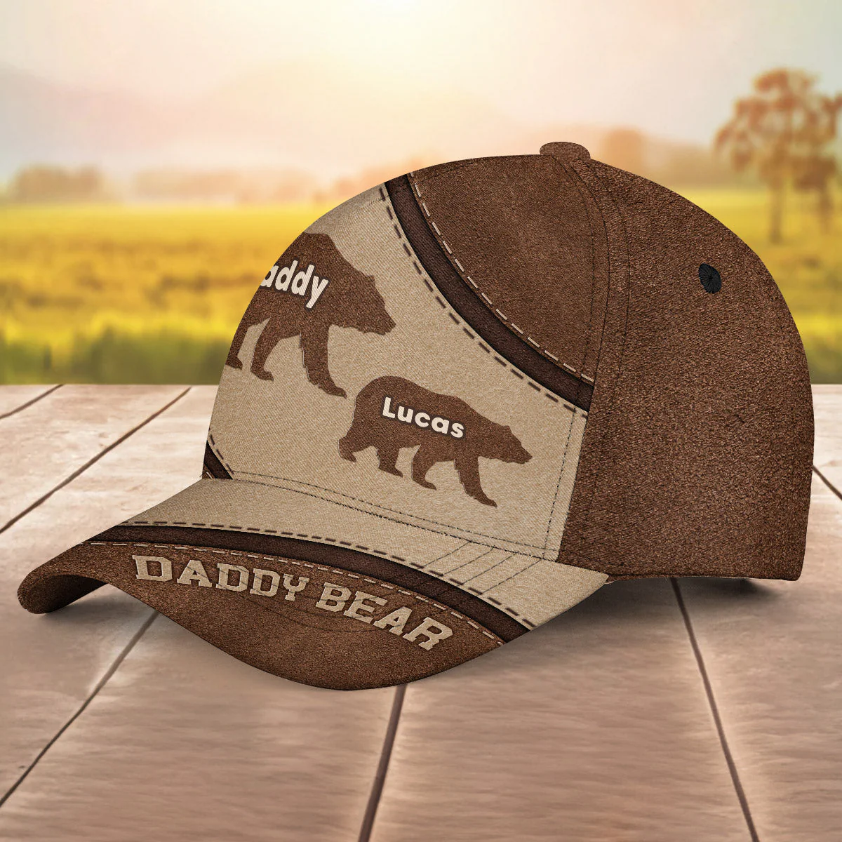Daddy Bear - Personalized Classic Cap - Image 4