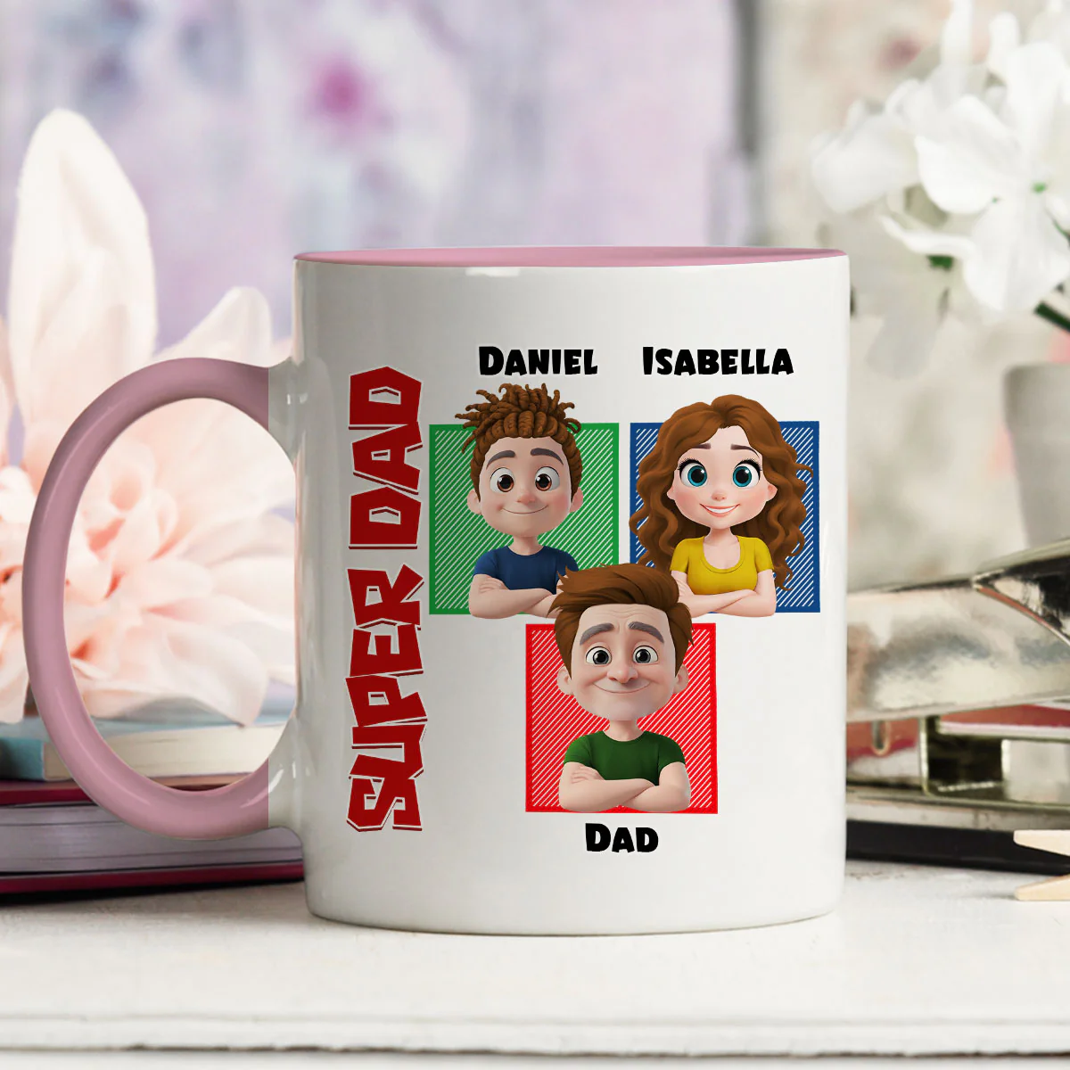 Daddy Game - Personalized Custom Accent Mug - Image 4