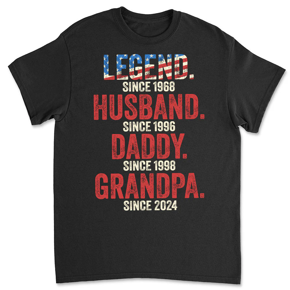 Daddy Is A Legend - Personalized Custom Shirt