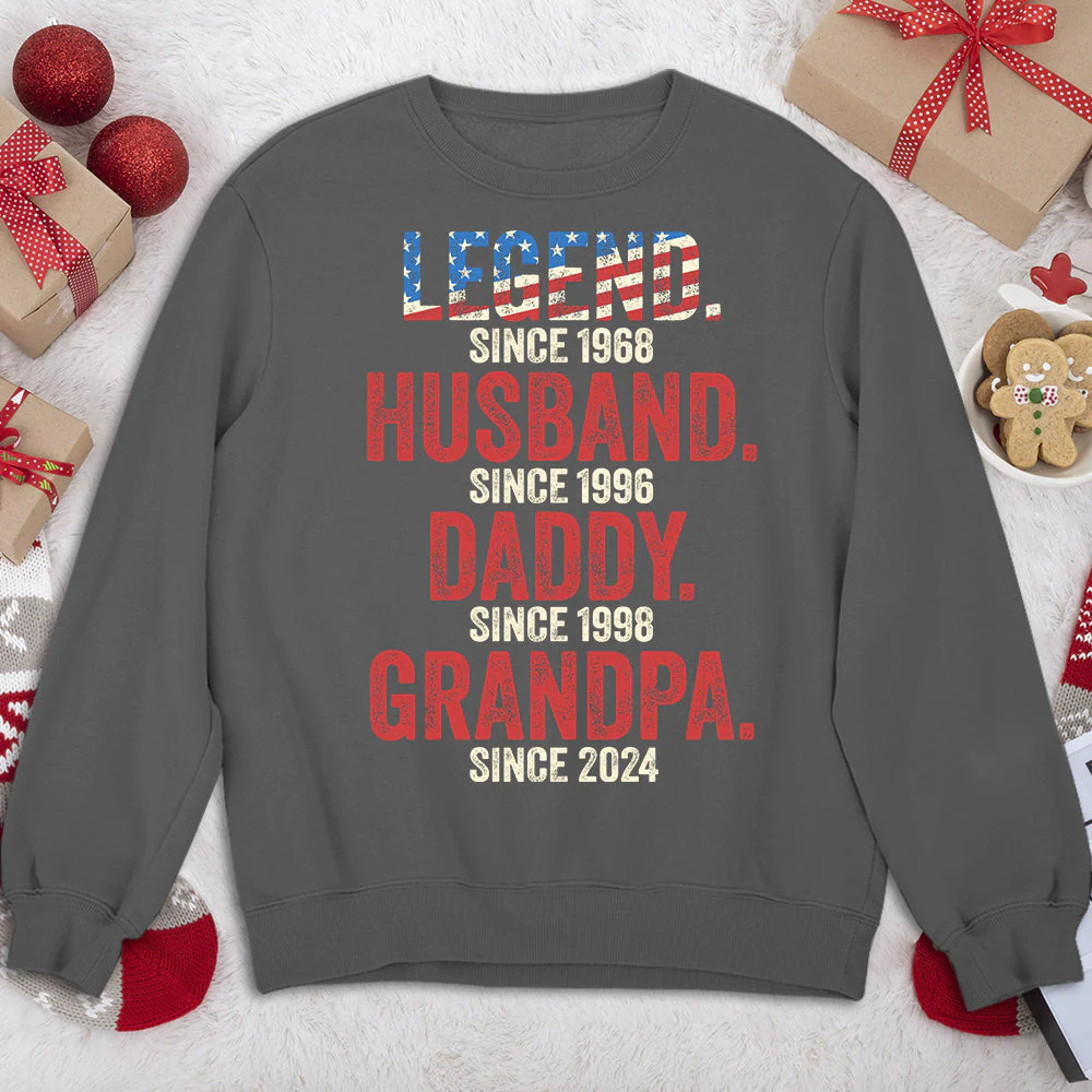 Daddy Is A Legend - Personalized Custom Shirt - Image 3