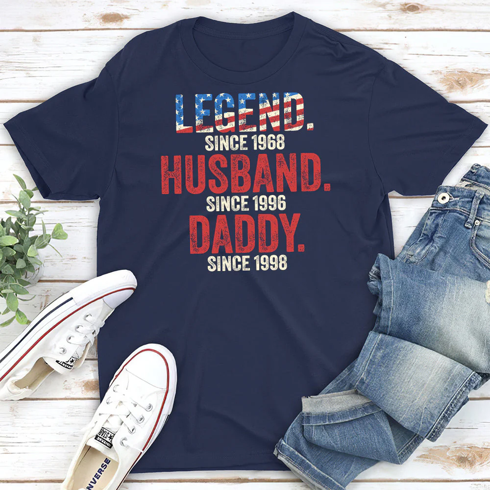 Daddy Is A Legend - Personalized Custom Shirt - Image 5