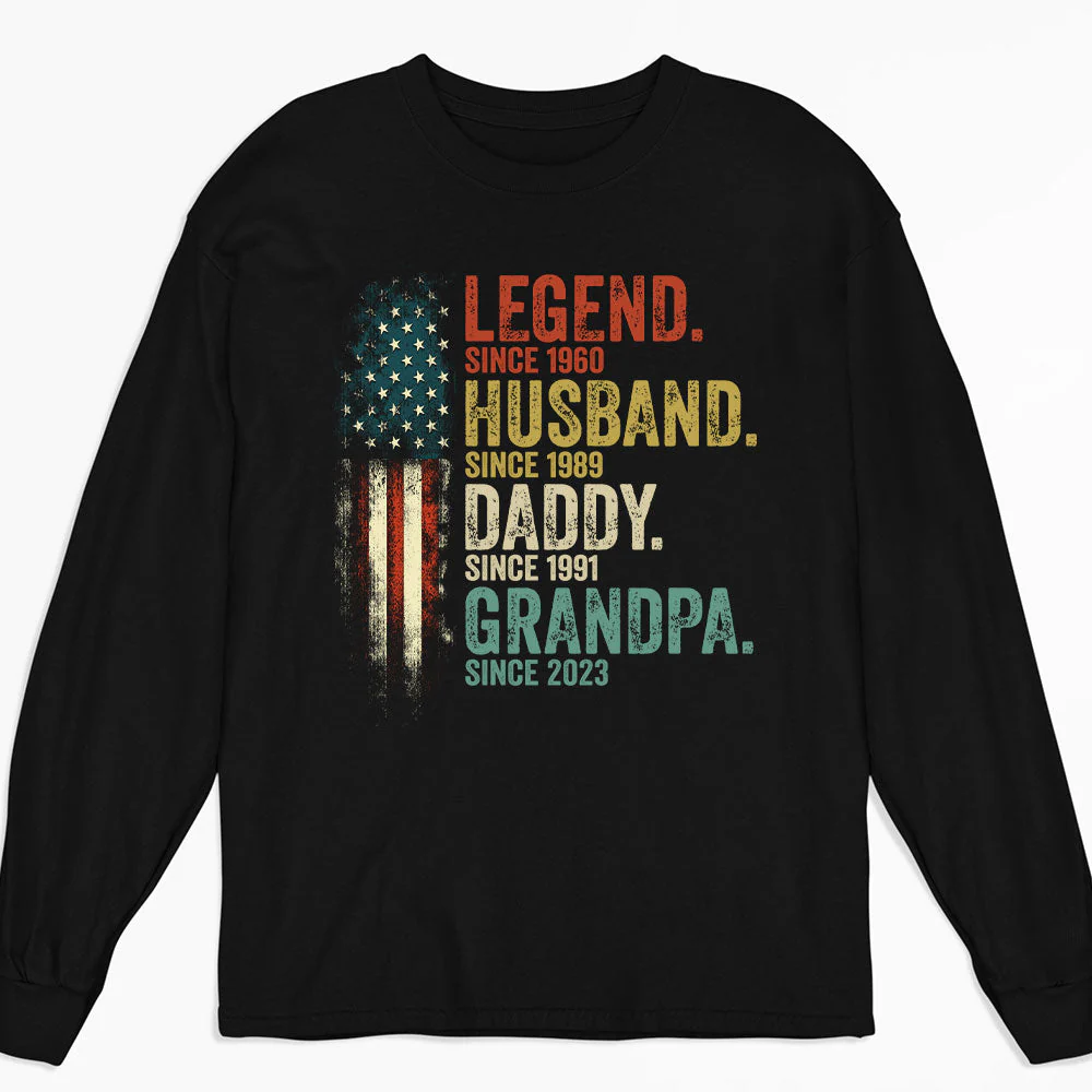 Daddy Is A Legend Version 2 - Personalized Custom Shirt - Image 3