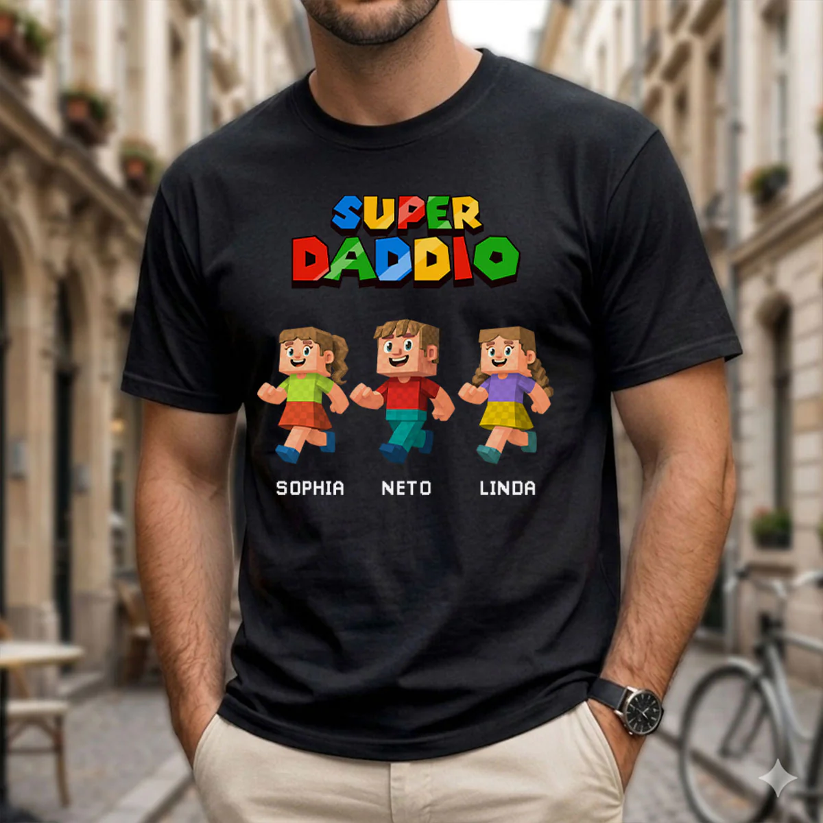 Daddy Play Game With Us - Personalized Custom Shirt - Image 2