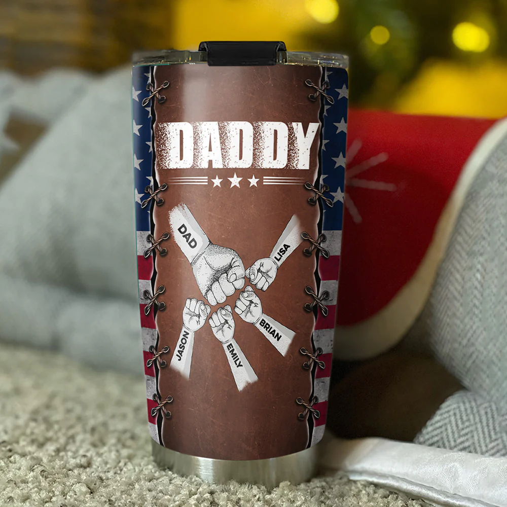 Daddy Power - Personalized Custom Tumbler - Image 3