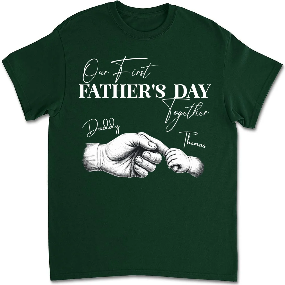 Dads First Special Day - Personalized Custom Shirt - Image 10