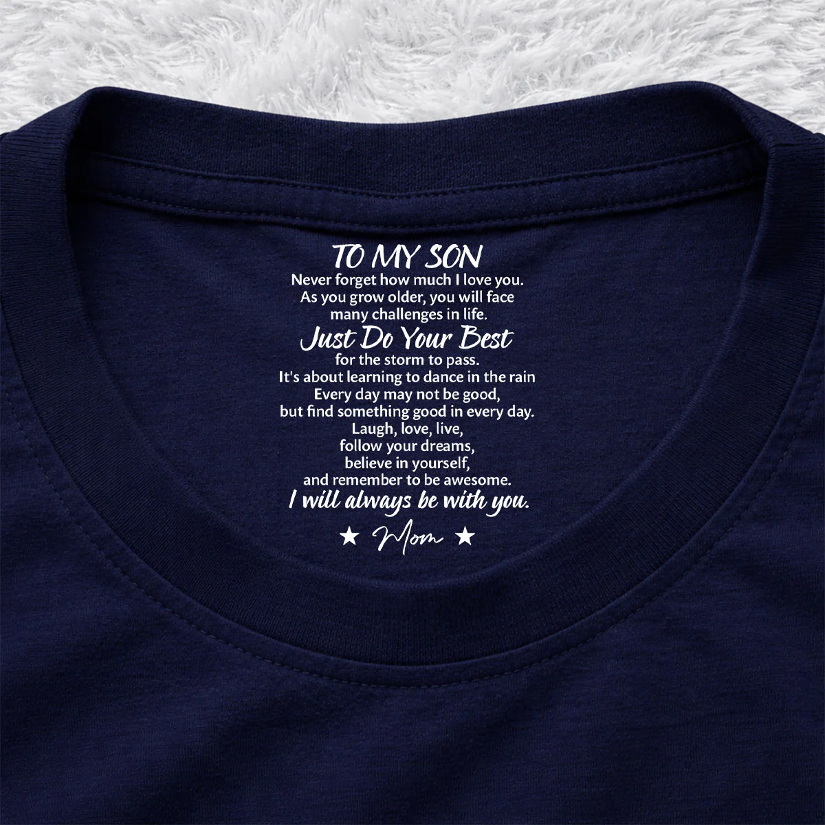 Dance In The Rain - Personalized Custom Inside Neck Print T-Shirt