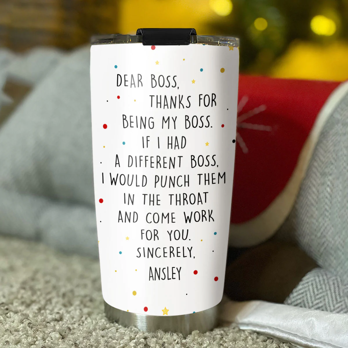 Dear Boss If I Had A Different Boss - Personalized Custom Tumbler - Image 4