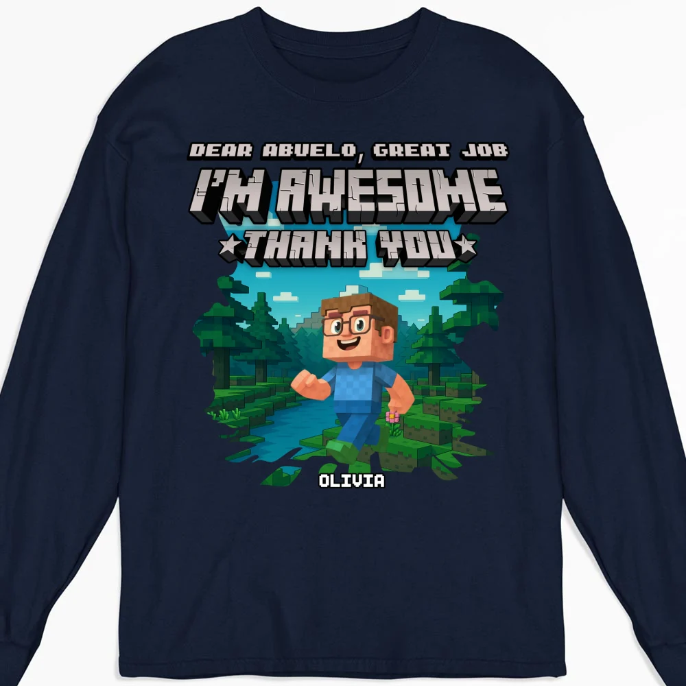 Dear Papa We Are Awesome - Personalized Custom Shirt - Image 11
