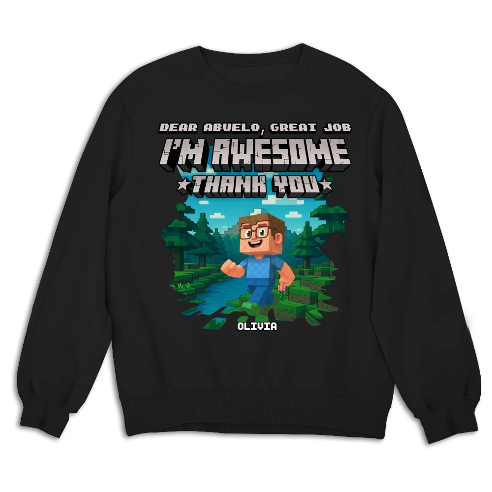 Dear Papa We Are Awesome - Personalized Custom Shirt - Image 12