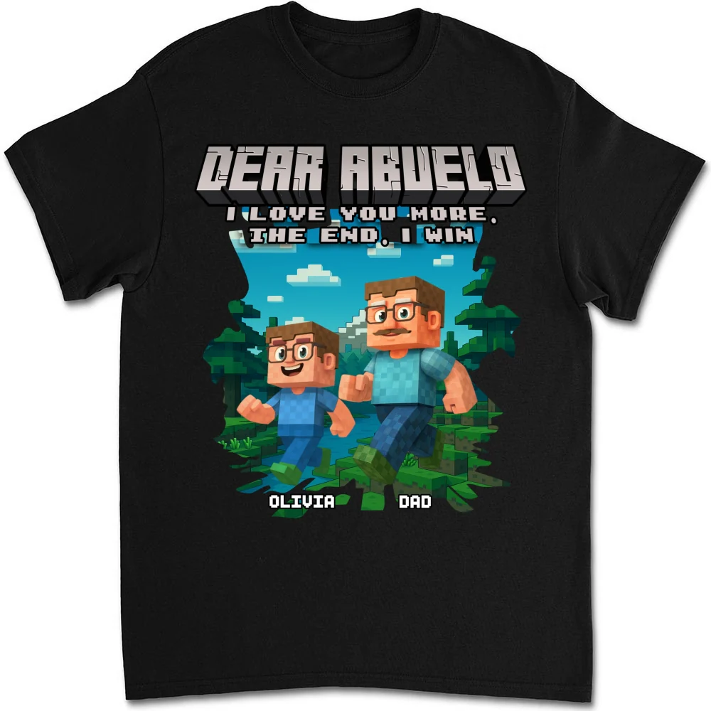 Dear Papa We Love You - Personalized Custom Shirt - Image 5