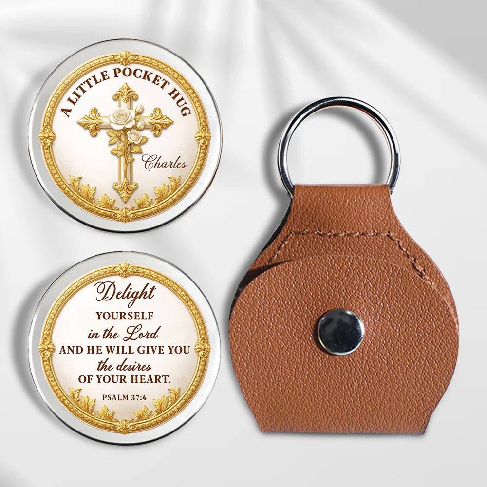 Delight Yourself In The Lord - Personalized Custom 3D Effect Pocket Hug - Image 2