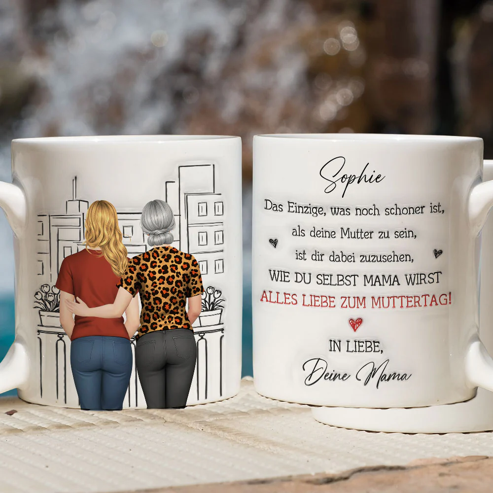 Dich als fürsorgliche Mama zu erleben - Personalisierte Tasse mit 3D-Aufpuste-Effekt - Image 2
