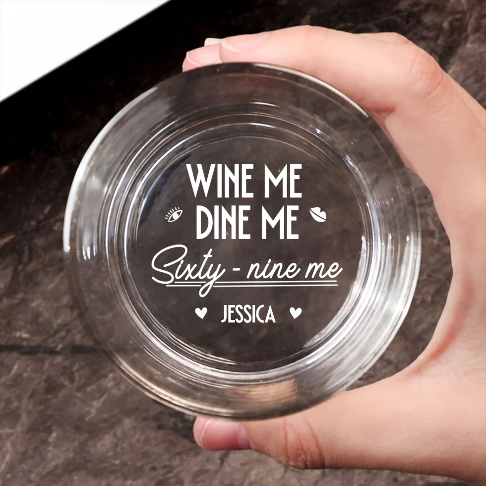 Dine Me - Personalized Custom Engraved Whiskey Glass - Image 6