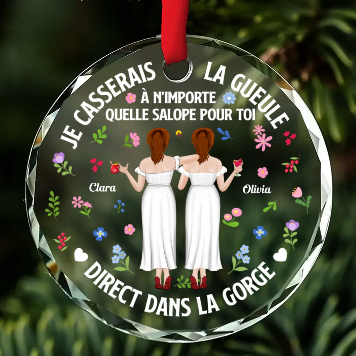 Direct Dans La Gorge - Ornement En Verre Personnalisé Sur Mesure - Image 6