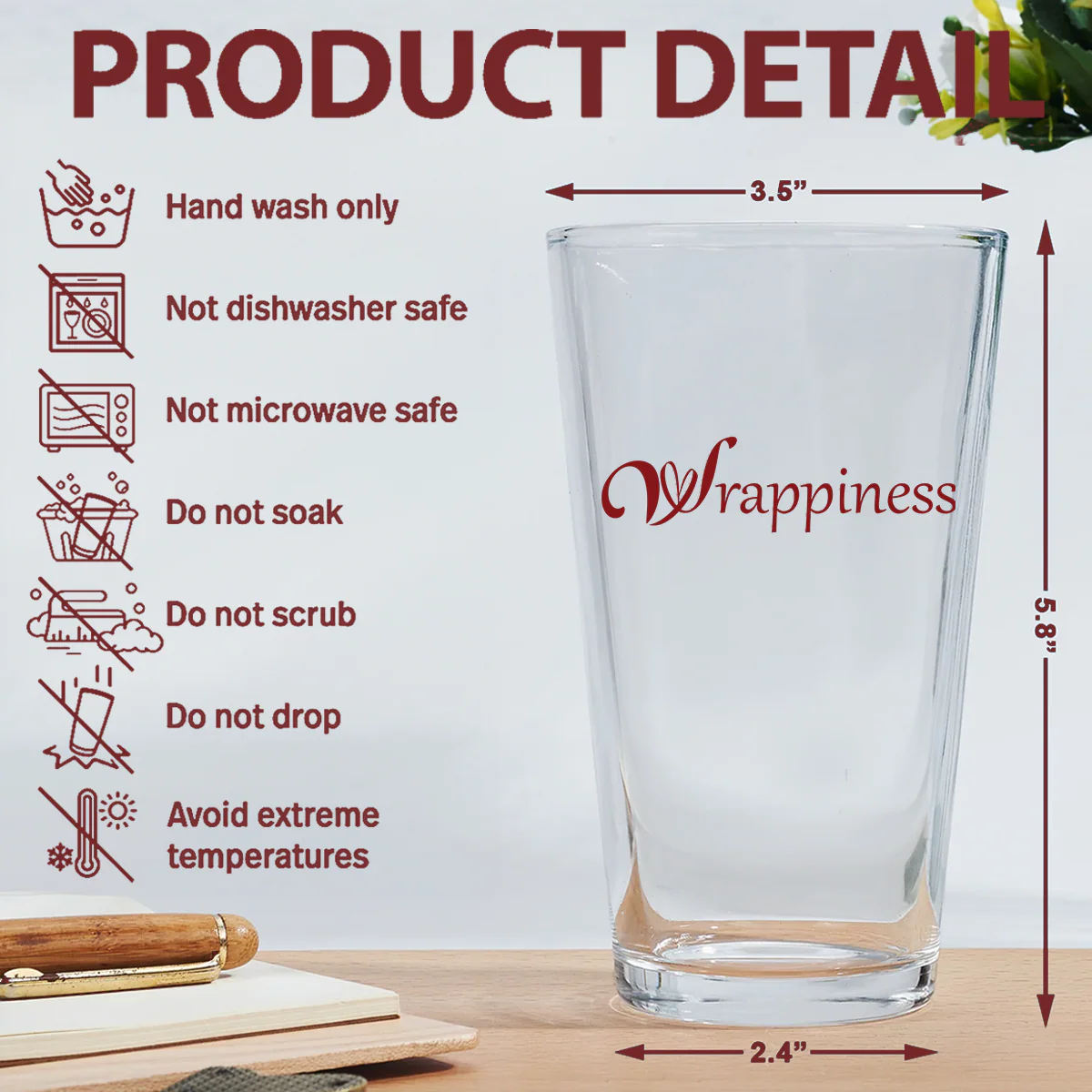 Distance Cannot Keep Us From Sharing A Drink - Personalized Custom Beer Glass - Image 6