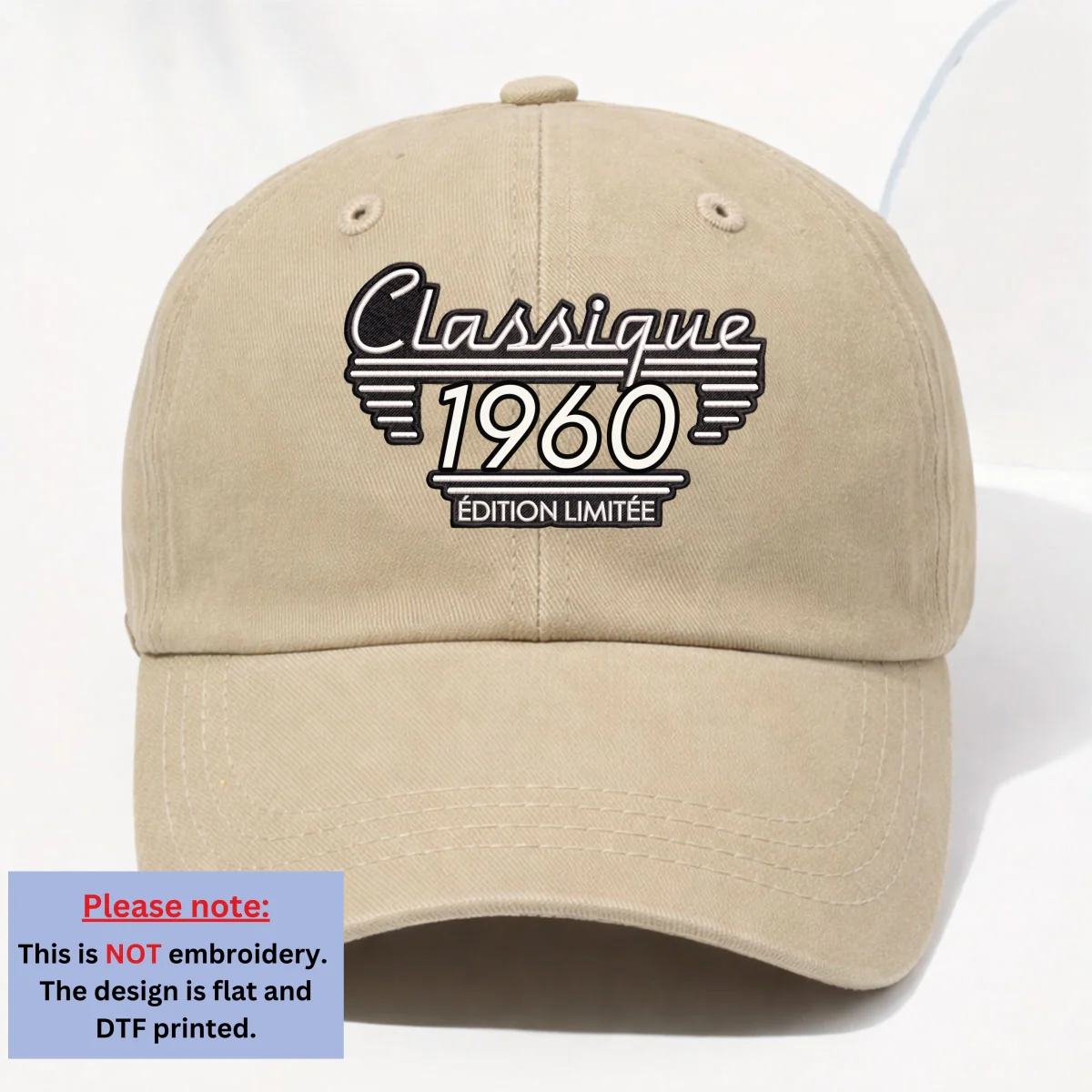 Édition Classique - Casquette En Denim Vintage Délavé Personnalisée - Image 10