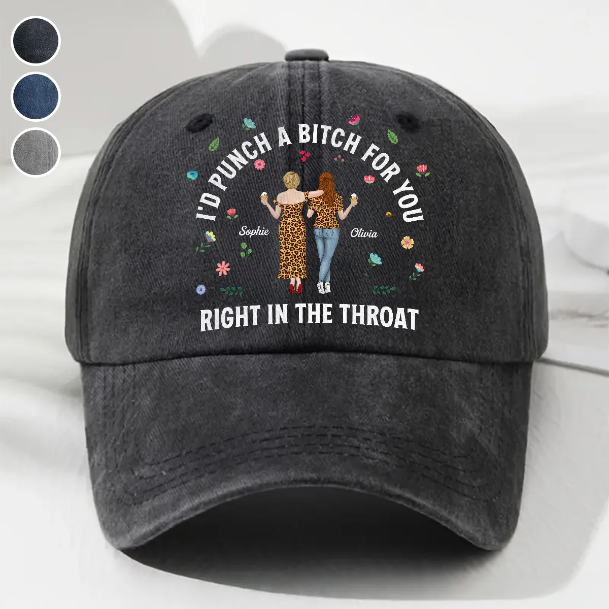 Do It For You - Personalized Custom Vintage Washed Denim Cap