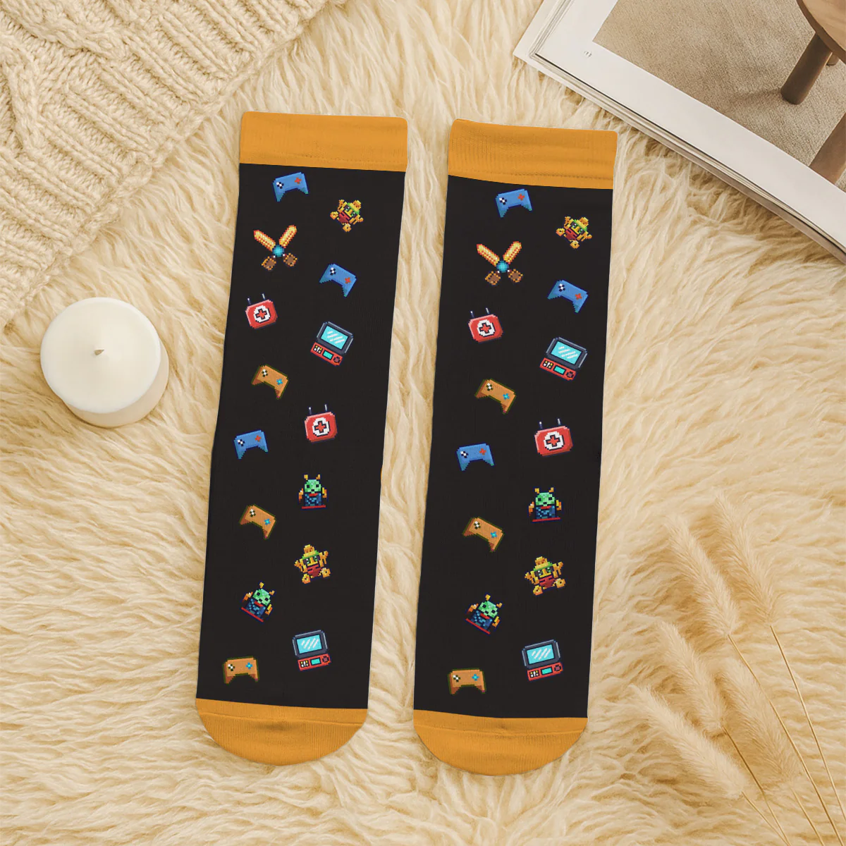 Do Not Disturb - Personalized Custom Crew Socks - Image 4
