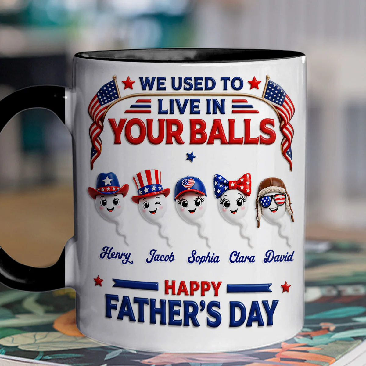 Do You Remember Us - Personalized Custom 3D Effect Accent Mug - Image 2