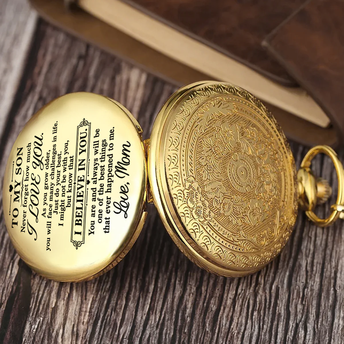 Do Your Best -  Personalized Custom Print Pocket Watch - Image 4