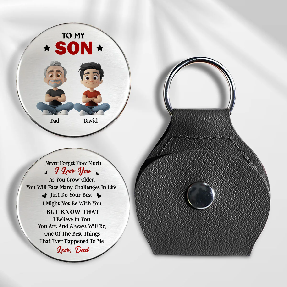 Do Your Best Son - Personalized Custom Pocket Hug